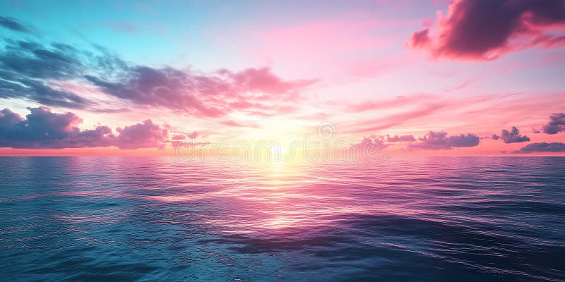 Beautiful Sunset Sky Background Image vector illustration