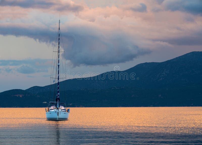 sunset boat trip kefalonia