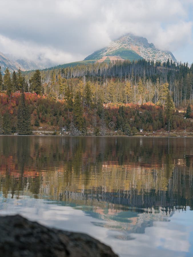 The beautiful surroundings of Lake Strbske pleso