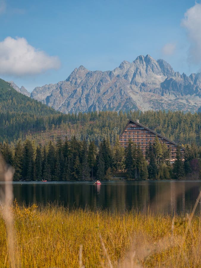 The beautiful surroundings of Lake Strbske pleso