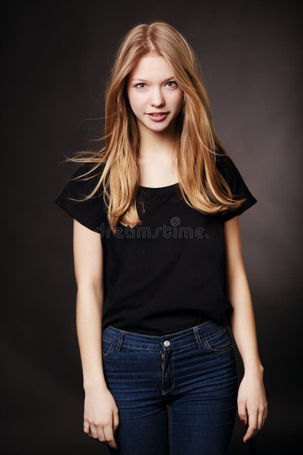 Beautiful teen girl portrait