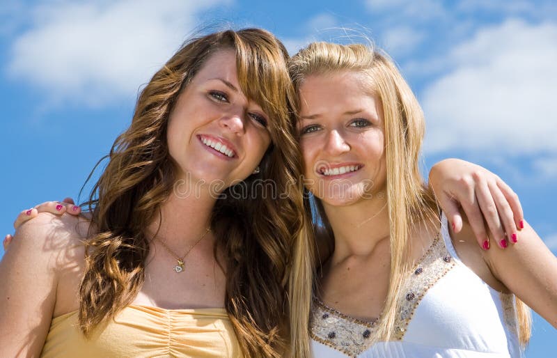 Beautiful teenage girls Stock Photo by ©gpointstudio 53391251
