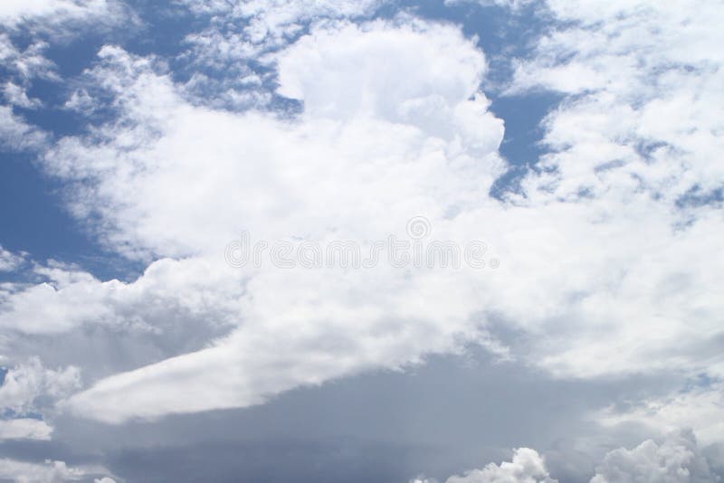 Amazing colorful soft partially cloudy sky for using in design as background stock image