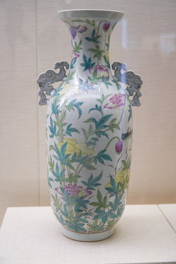 Beautiful traditional Chinese glazed porcelain royalty free stock photography