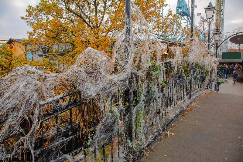 Beautiful traditional decorative elements for Halloween celebration. stock image
