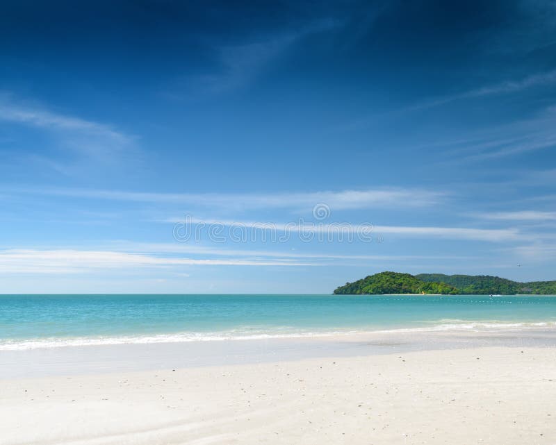 Beautiful Tropical Beach And Blue Sky Stock Photo Image Of Beach