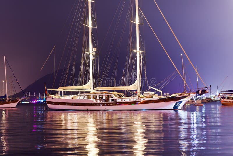 two masted yachts