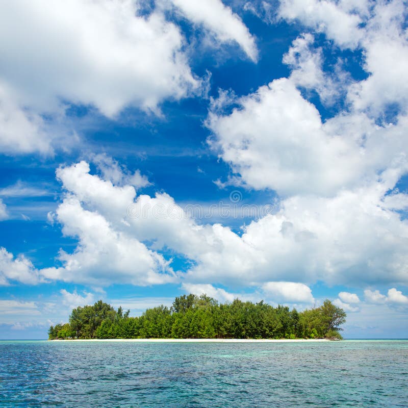 Beautiful uninhabited island at Karimunjawa archipelago