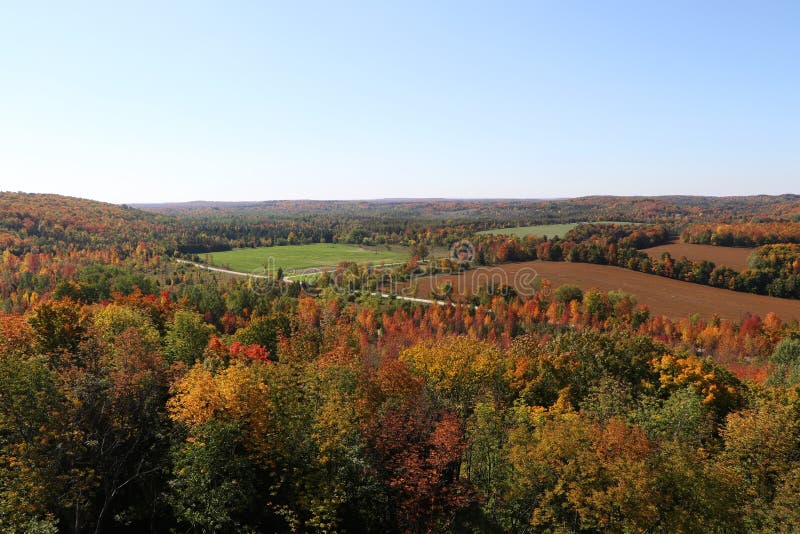 Cliff Side Fall View stock photo. Image of autumn, country 109758508