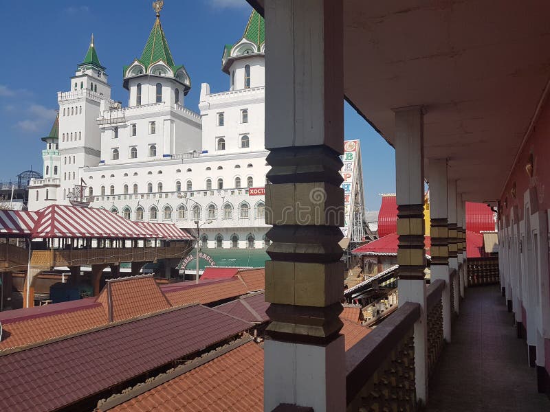 Beautiful view of kremlin in Izmailovo, Moscow, Russia royalty free stock image Beautiful view of kremlin in Izmailovo, Moscow, Russia royalty free stock image