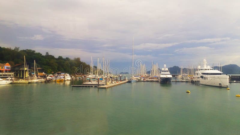 A Beautiful View of Kuah Jetty, Langkawi, Kedah, Malaysia