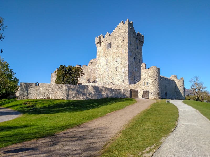 Beautiful view of a Leap Castle under the blue sky