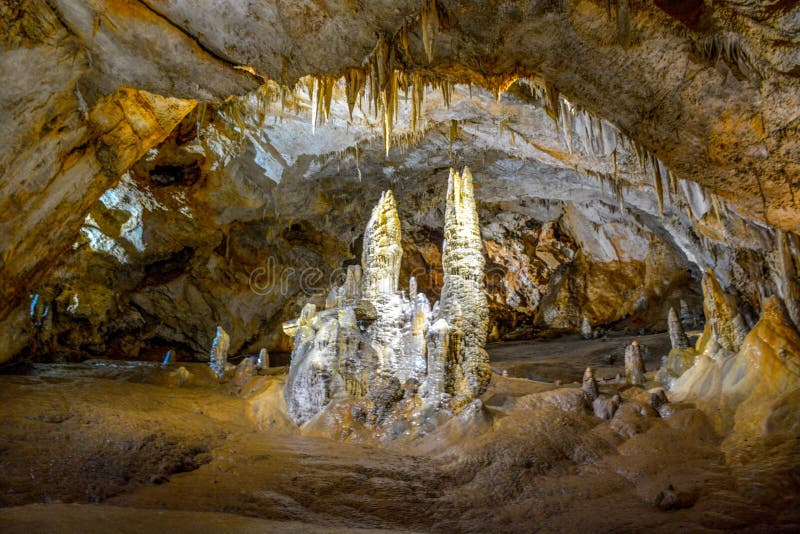 Beautiful view of Lipa Cave Lipska pecina in Montenegro