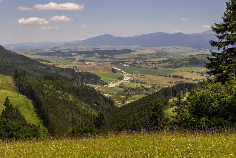 Krásný výhled na Liptov, Slovensko