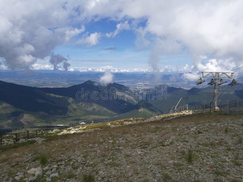 Beautiful view of nature scene in mountains