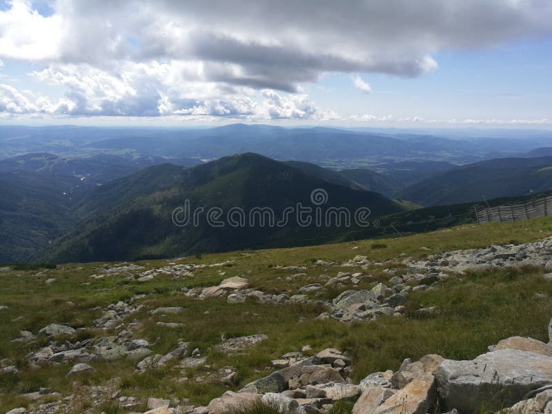 Beautiful view of nature scene in mountains in Tatra, Slovakia
