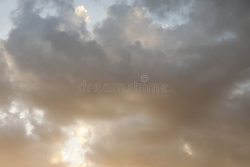 Beautiful view of sky with fluffy clouds royalty free stock image