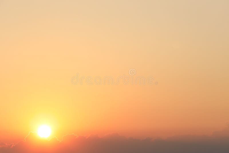 Beautiful view of sky at sunrise in morning stock images