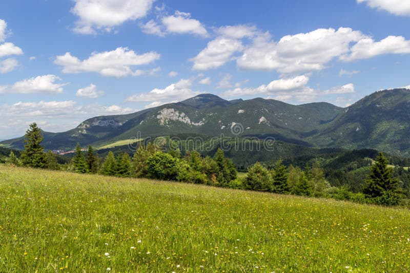 Krásny výhľad na Veľký Choč, Slovensko