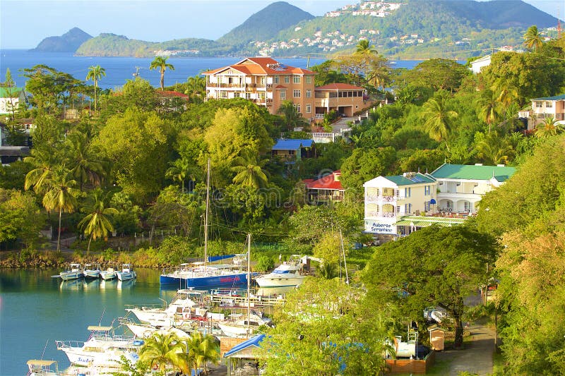 Castries Views, St Lucia, , Caribbean Editorial Stock Photo - Image of ...