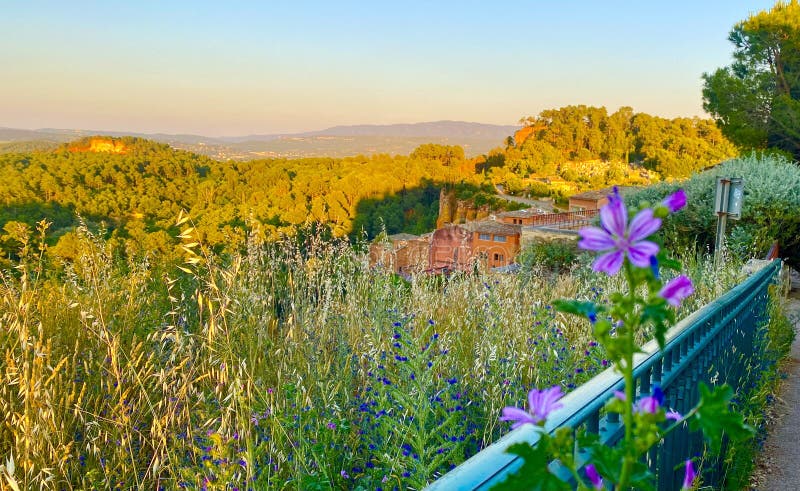 A beautiful village in an area of Luberon in the south of France. A beautiful village in an area of Luberon in the south of France