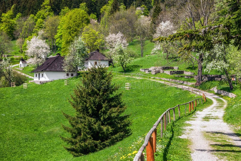 Beautiful village Kaliste in Slovakia