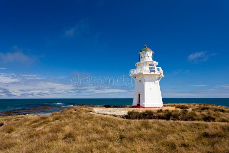 Beautiful Waipapa Point Lighthouse The Catlins NZ stock photos