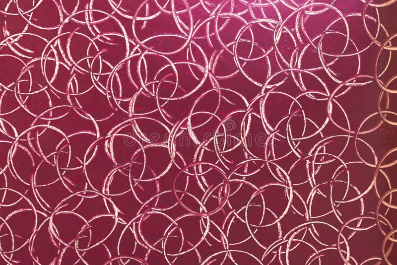 Beautiful Wall Texture Having Red Background With Golden Circles On It
