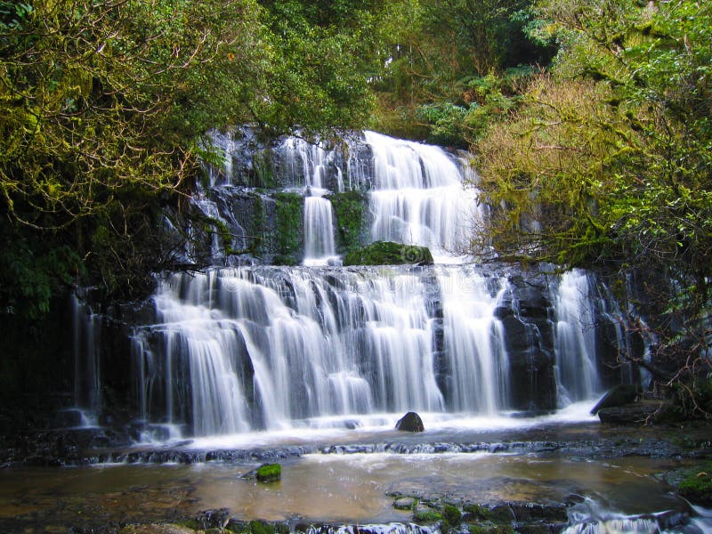 Beautiful waterfall stock image. Image of cascade, liquids - 23918499