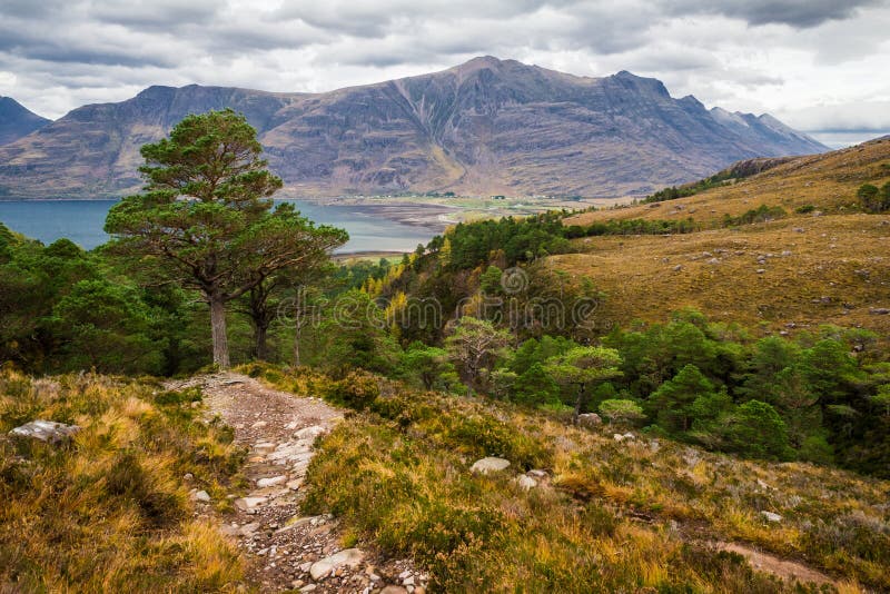 Beautiful Wester Ross mountains and Loch Torridon, Scotland, UK