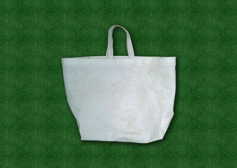 Download Beautiful White Non Woven Eco Friendly Bag On Grass ...