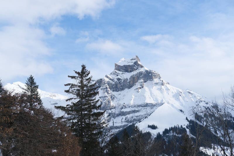 Beautiful Winter Landscape Snow Covered Trees Mountainpass Snowfall In The Mountains Swiss Beautiful Winter Landscape Snow Covered Trees Mountainpass Snowfall In The Mountains Swiss