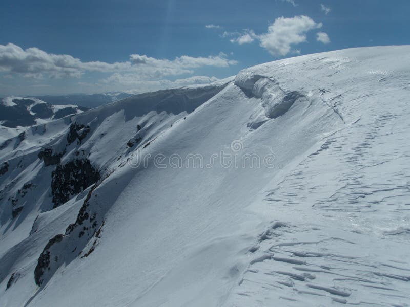 Beautiful winter skiins season in sar planina in macedonia royalty free stock photos