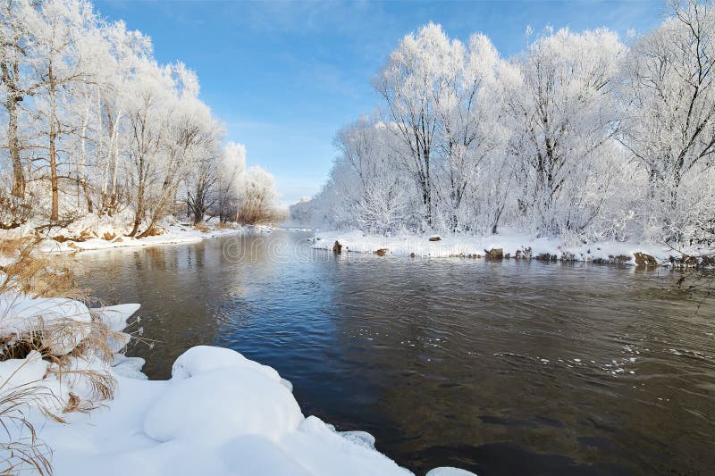 The beautiful winter soft rime