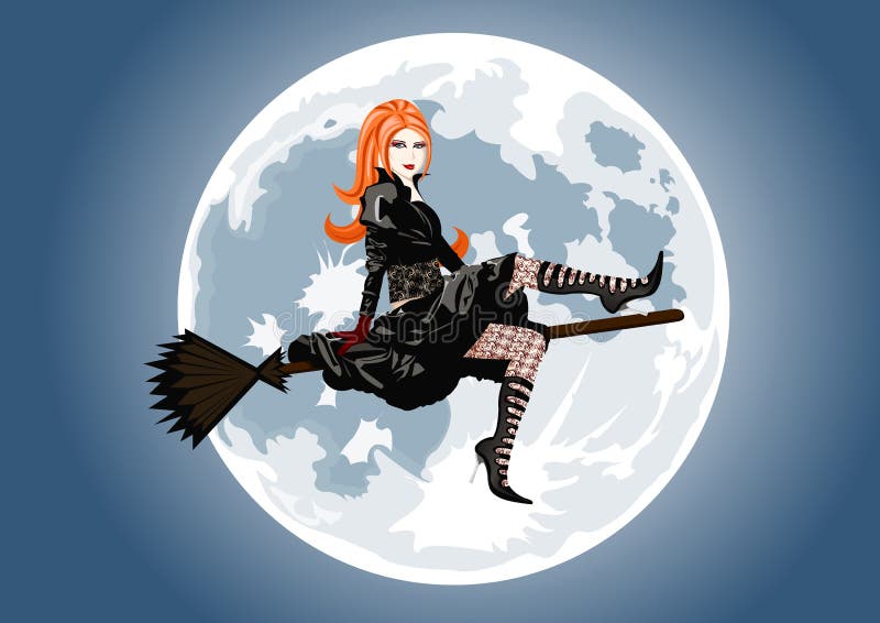 war witch on a broom art war witch on a broom art