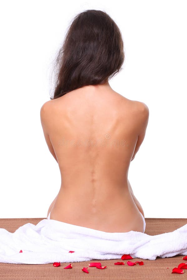 Beautiful woman: back and spine