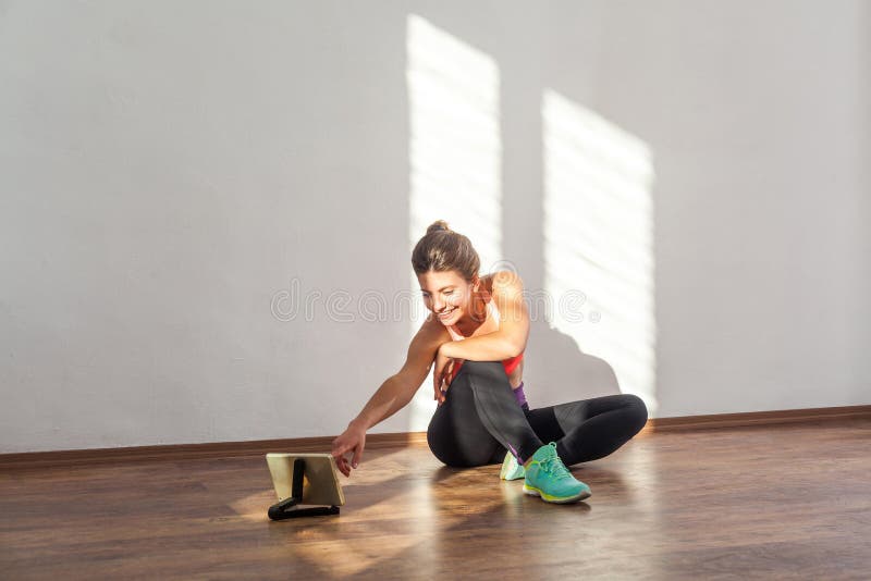 Sexy Woman Doing Push Ups Floor Stock Photos - Free & Royalty-Free