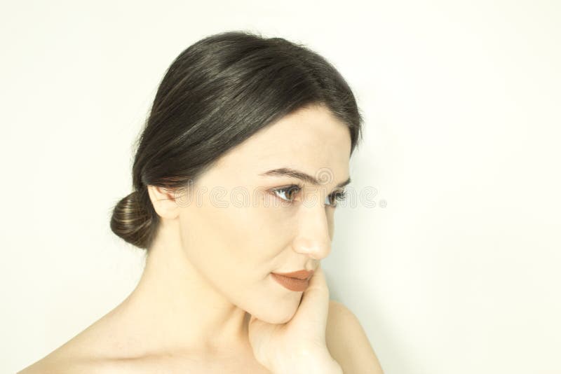 Beautiful woman face - close up. royalty free stock photography Beautiful woman face - close up. royalty free stock photography