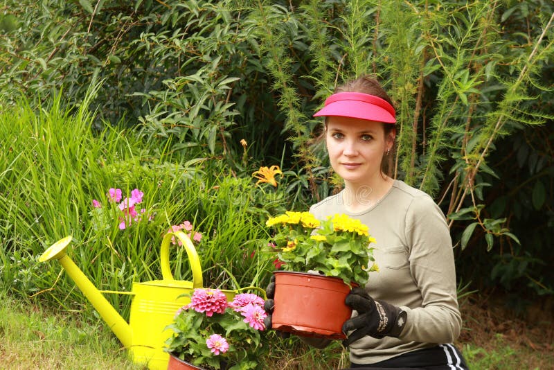 Beautiful Woman Gardener Picture. Image: 6209426