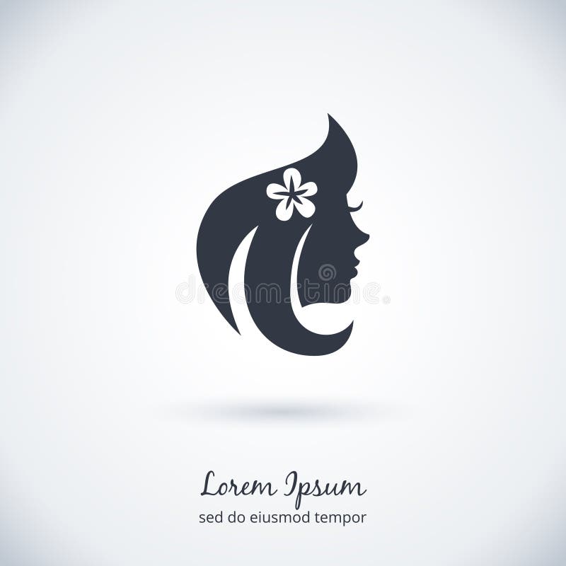 Beautiful Woman Logo Stock Vector - Image: 50363359