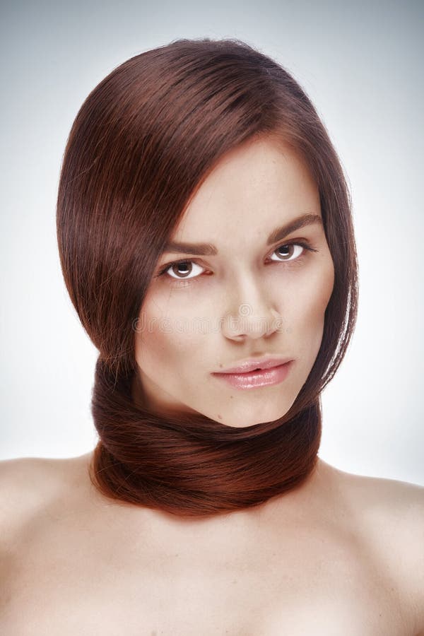 Beautiful Woman With Long Hair Stock Photo - Image of portrait