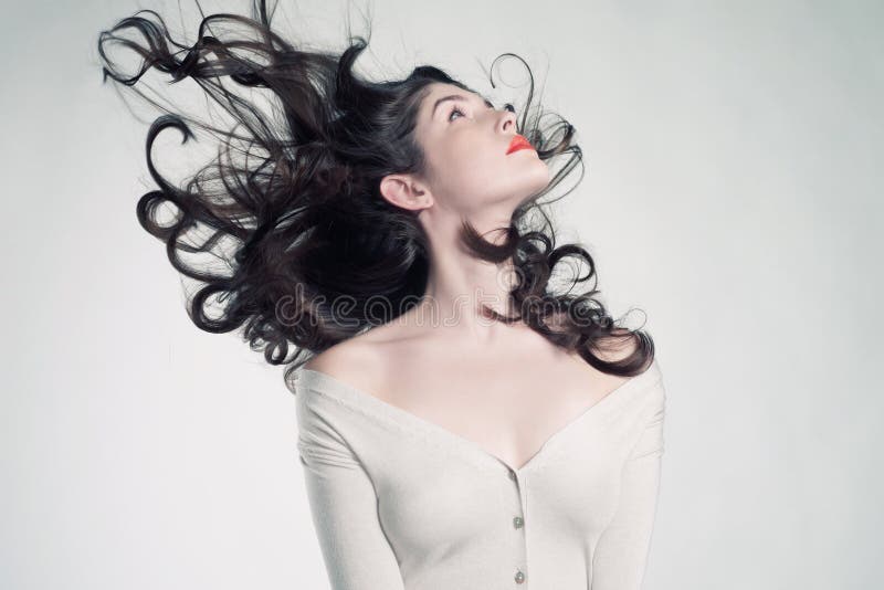 Download Beautiful Woman With Magnificent Hair Stock Image - Image of glamour, elegance: 23087315