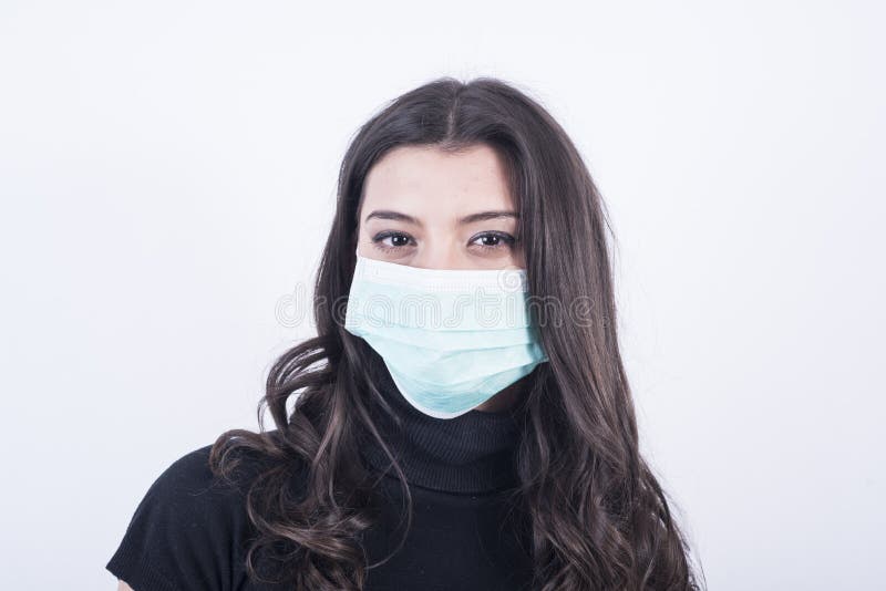 Beautiful Woman with Mask stock image. Image of human 50443555