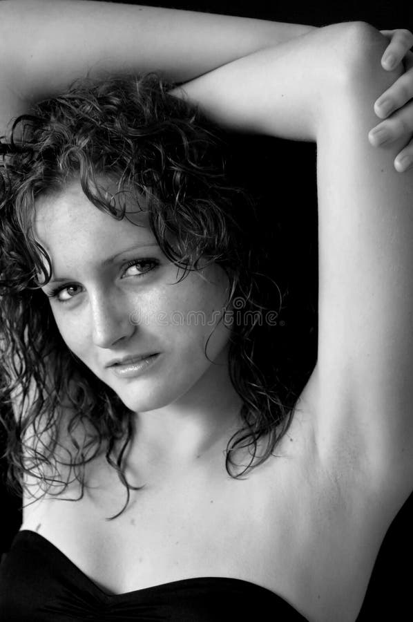 Beautiful woman model stock image