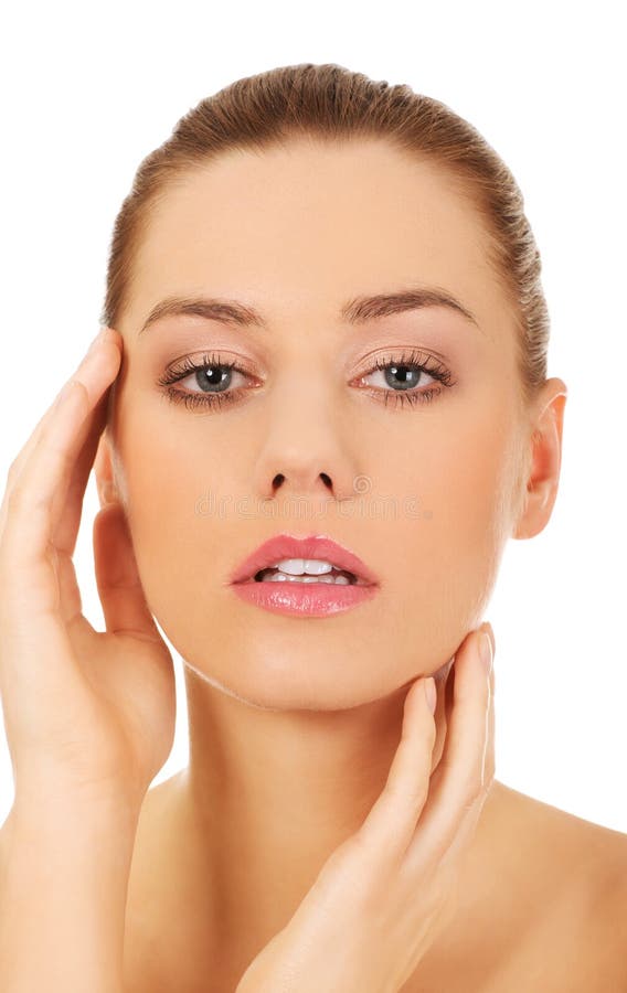 Beautiful Woman With Perfect Skin Stock Photo Image Of Skincare