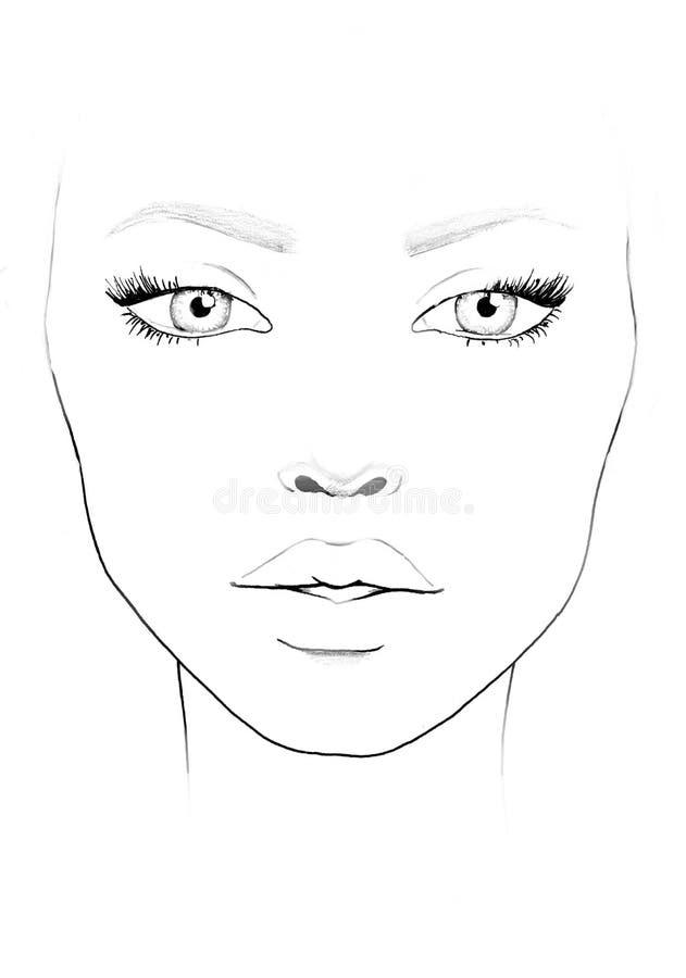 Makeup Artist Face Chart Template