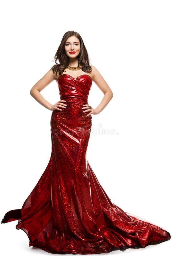 beautiful elegant red gown
