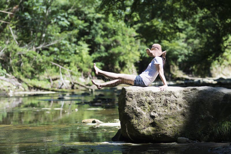 Relaxing mountain stream hi-res stock photography and images - Alamy