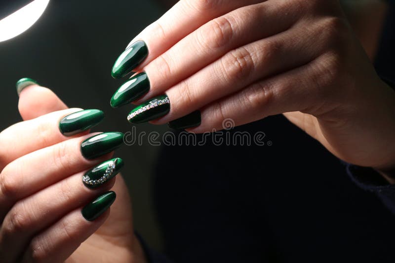 Nails for Christmas time stock photo. Image of elegant - 13407564