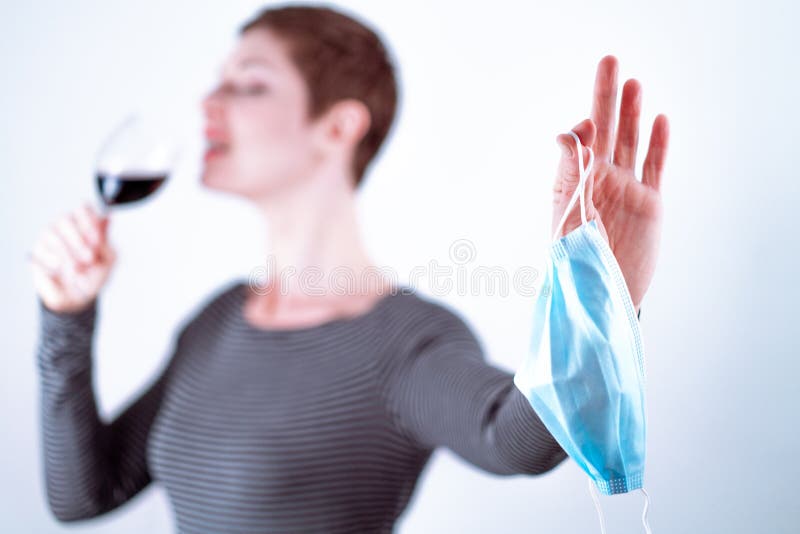Beautiful Woman with Short Hair Throwing Away Face Mask, Drinking Red Wine from a Glass. Life in Quarantine. Quarantine Ending Stock Image - Image of coronavirus, mask: 215339773 Beautiful Woman with Short Hair Throwing Away Face Mask, Drinking Red Wine from a Glass. Life in Quarantine. Quarantine Ending Stock Image - Image of coronavirus, mask: 215339773